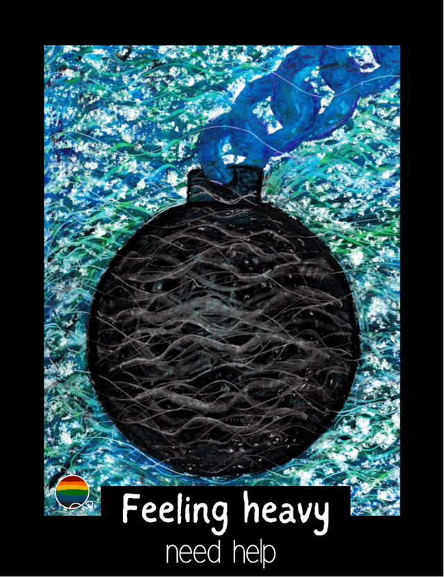 Feeling heavy need help | magnetic card for communication and expressing emotions